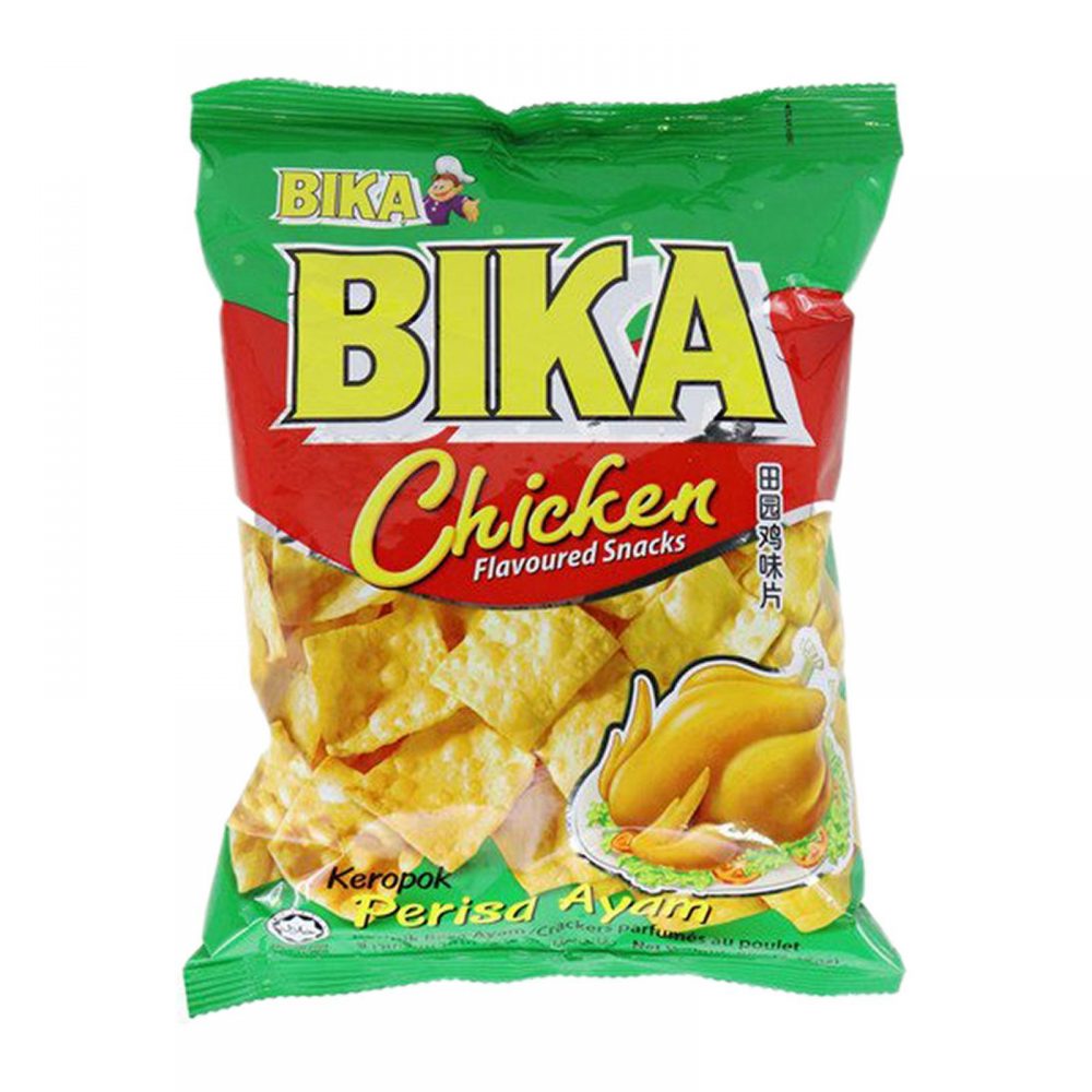 BIKA CHICKEN FLAVOURED SNACKS (GREEN) 60G – The Care