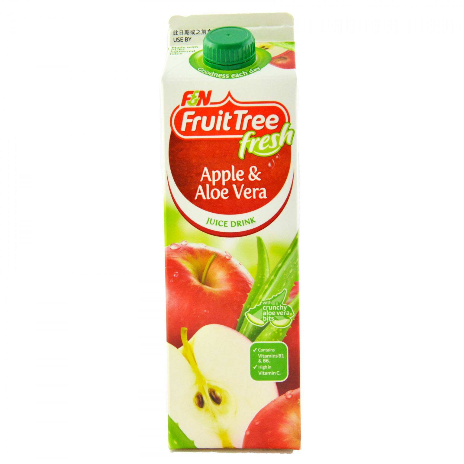 F&N FRUIT TREE FRESH APPLE & ALOE VERA 1L PACKET The Care