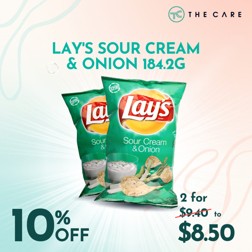 LAY’S SOUR CREAM & ONION 184.2G X 2 The Care
