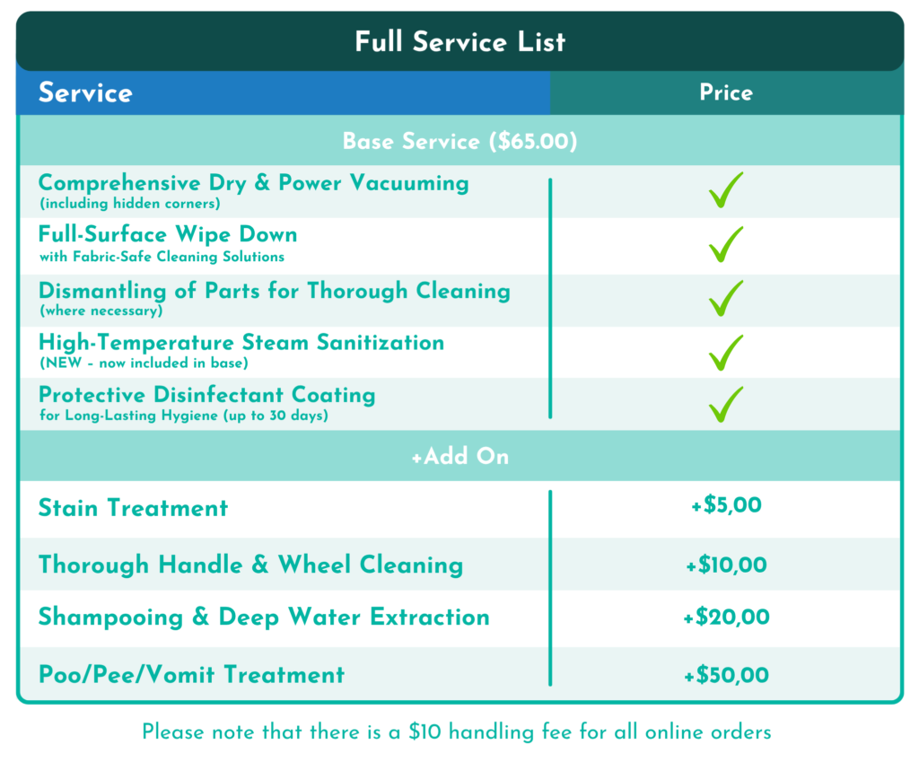 baby deep cleaning price update