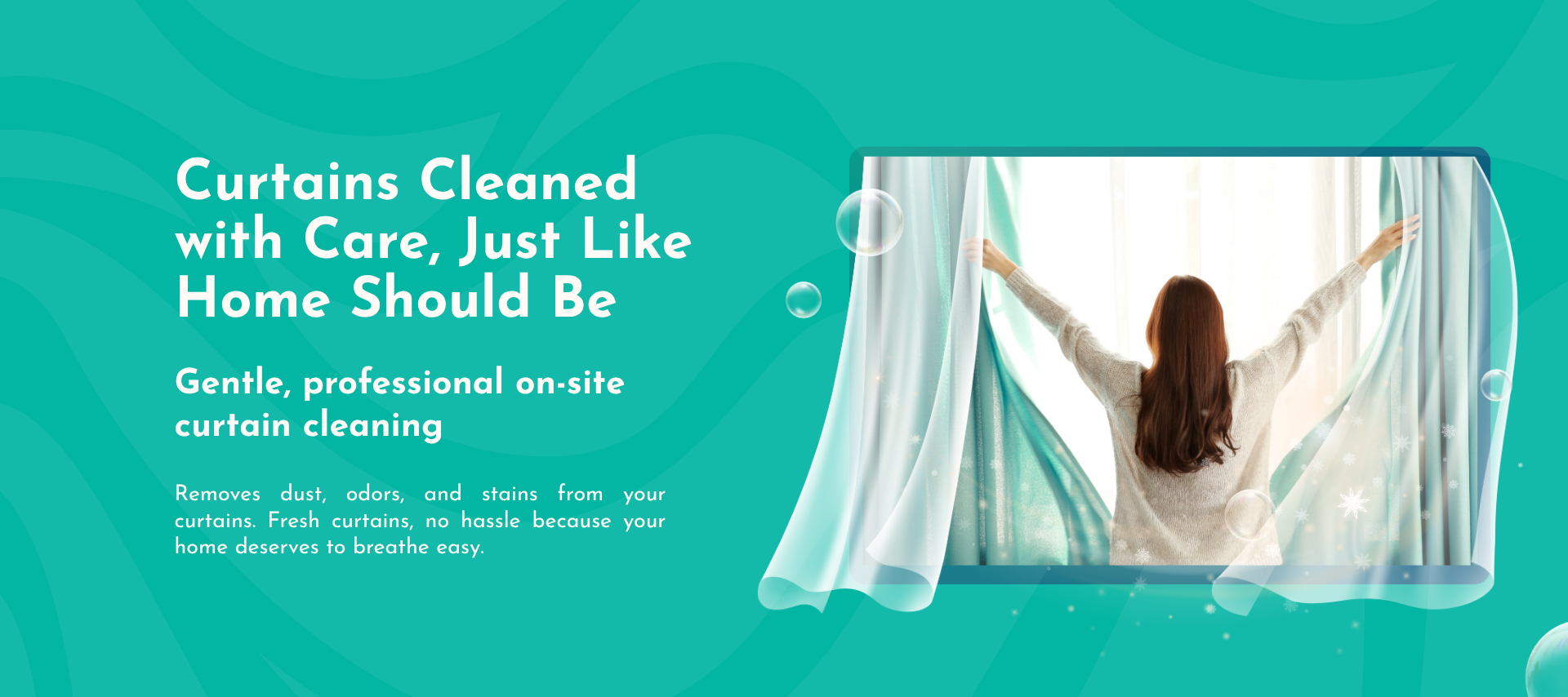 Curtain Cleaning Landing Page