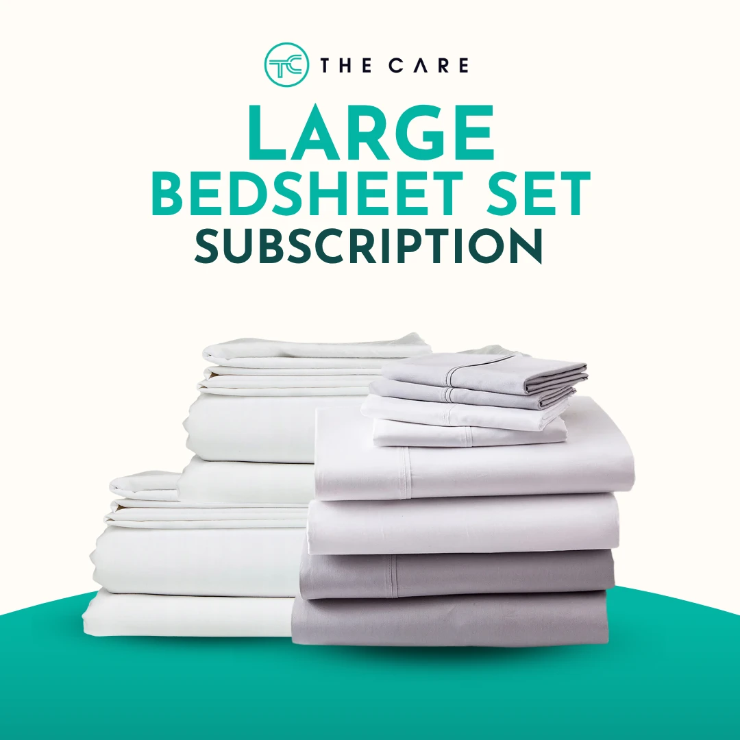 Large Bedsheet Set Subscription| The Care Laundry