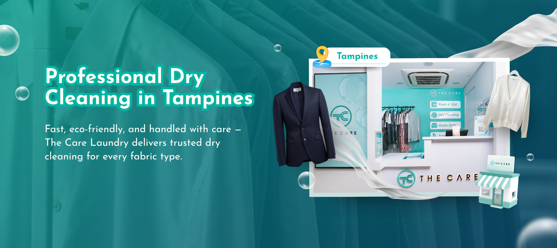 Dry Cleaning Tampines - The Care Laundry