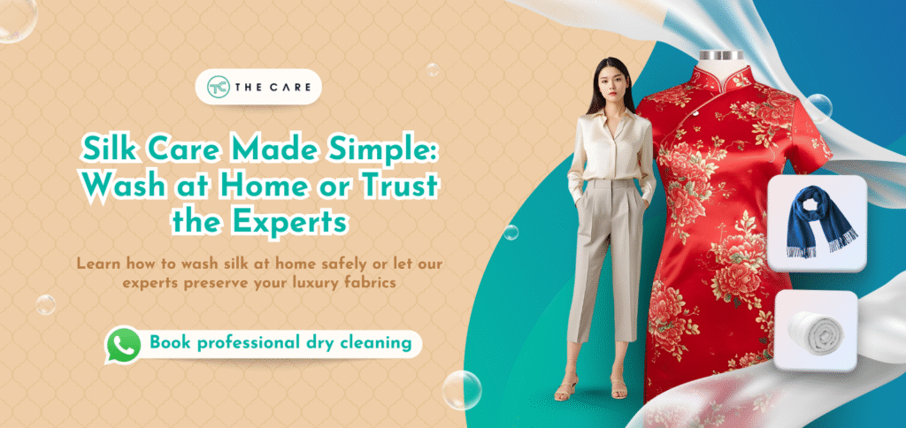 Taking of your silk - wash at home or trust The Care Laundry