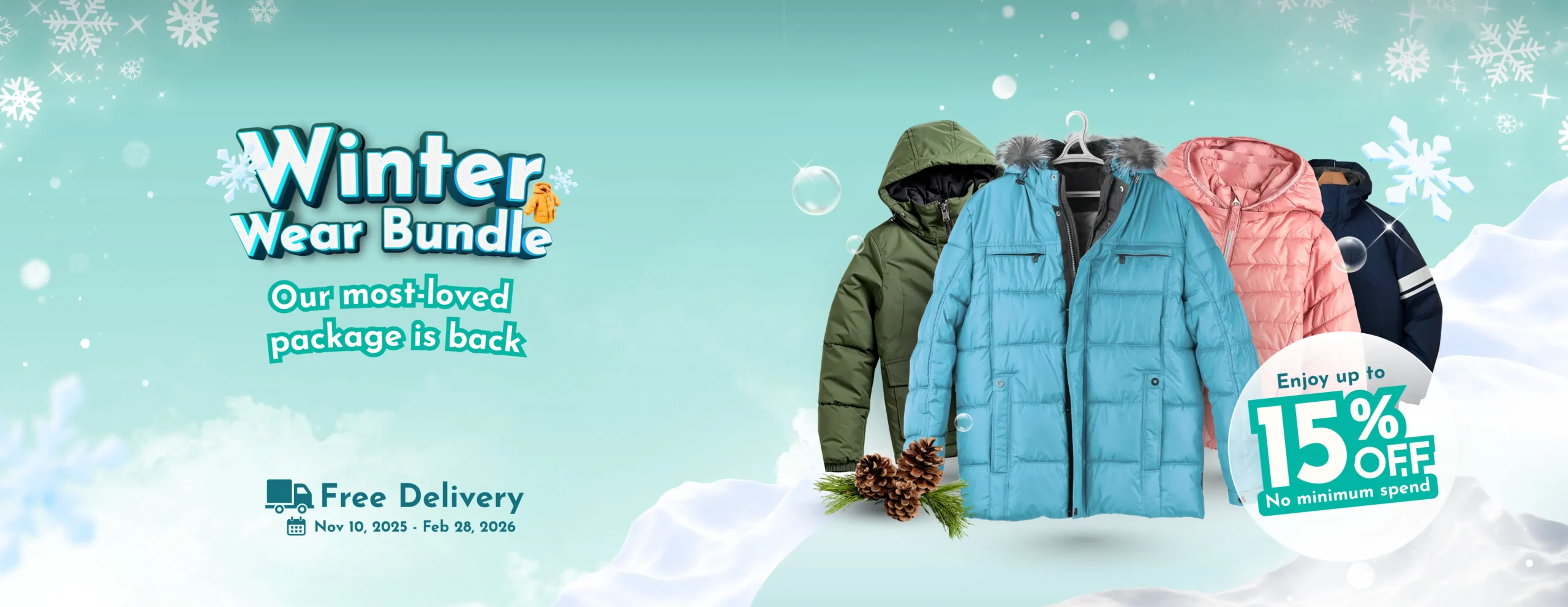Winter Wear Bundle Promotion | The Care Laundry