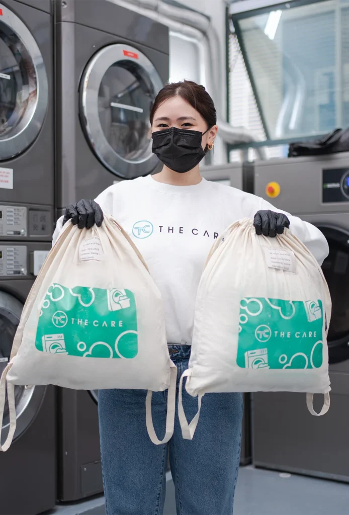 Staff with The Care Laundry Bag