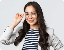Women wearing glasses