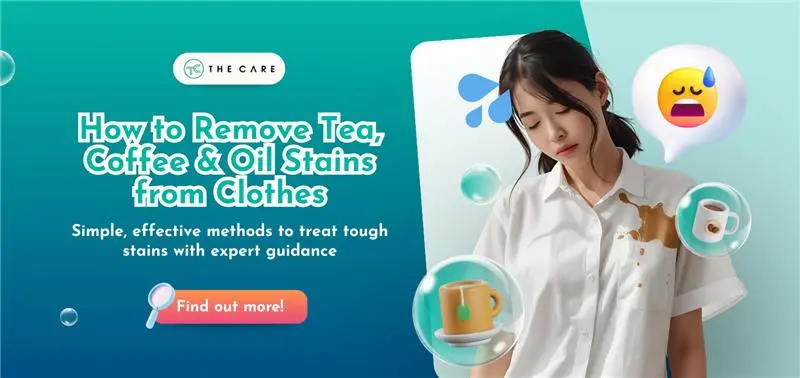How to remove tea, coffee and oil stains