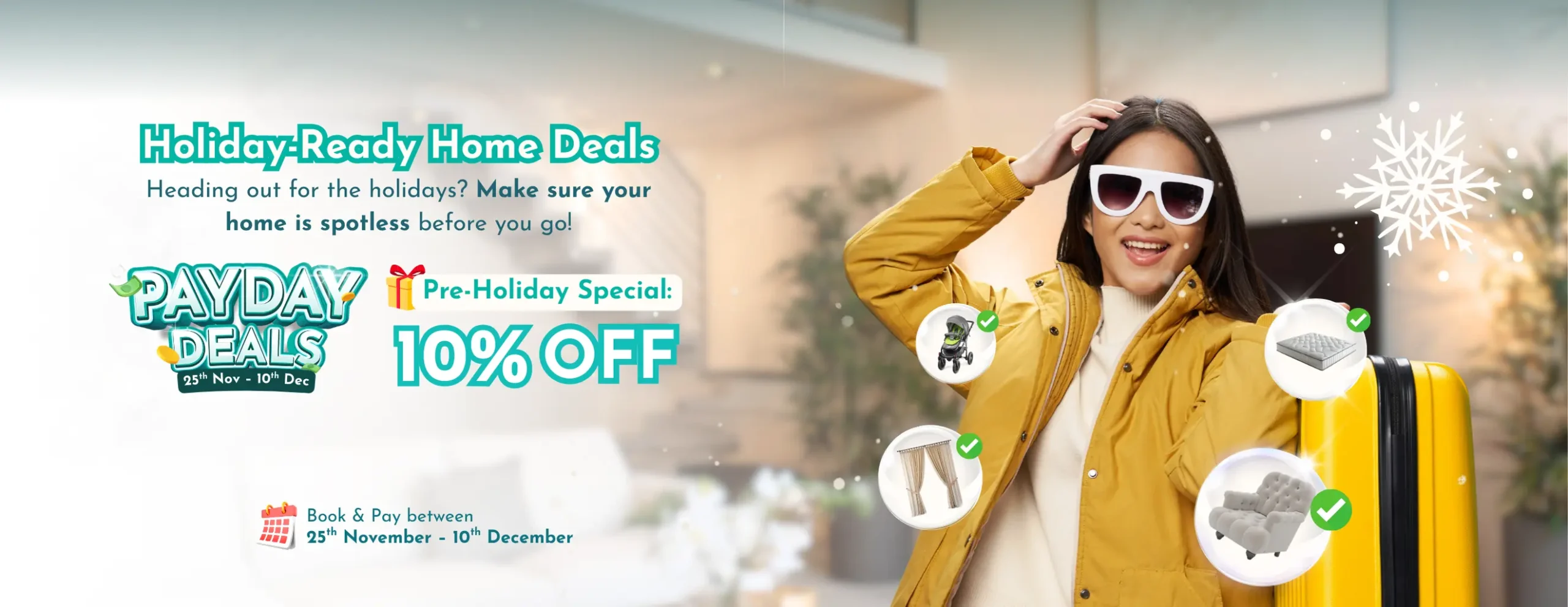 Pay Day Deals - At Home Cleaning - The Care Laundry