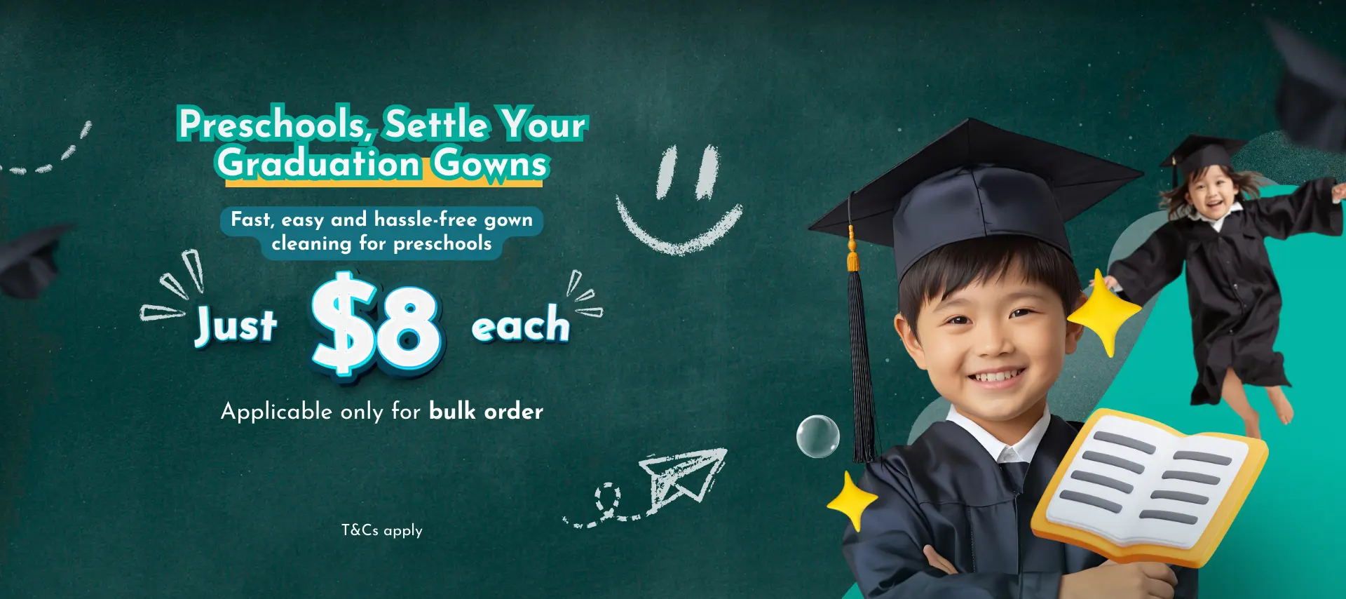 Preschool Gown Cleaning