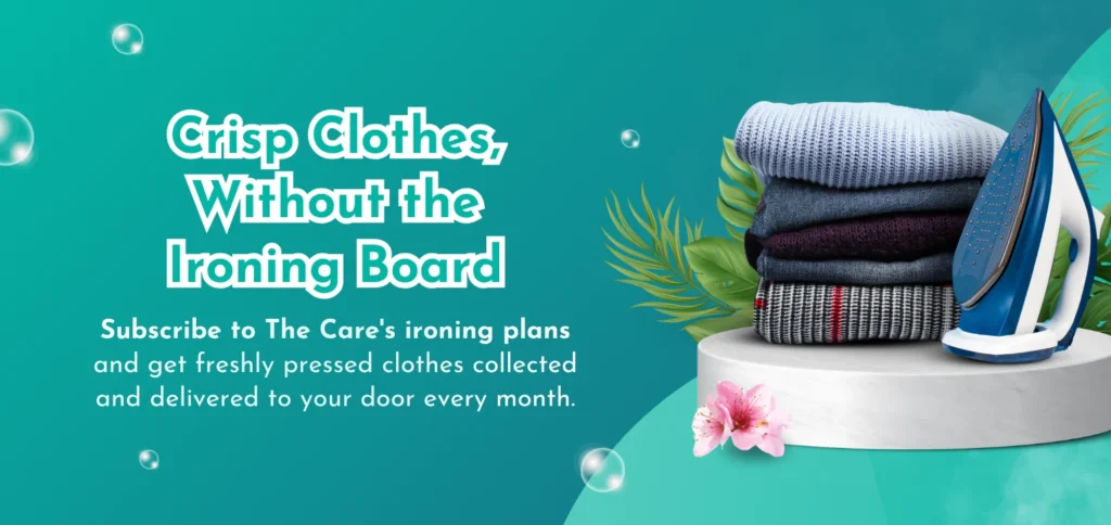 Ironing subscription Singapore - freshly pressed clothes from The Care