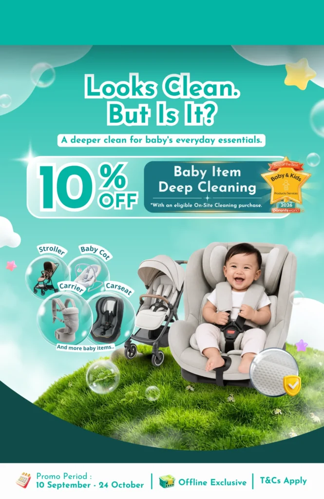 10% OFF Baby Items Deep Cleaning